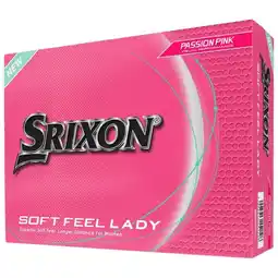 Decathlon Doos met 12 Srixon Soft Feel Ladies-golfballen Kleur: passion roze aanbieding
