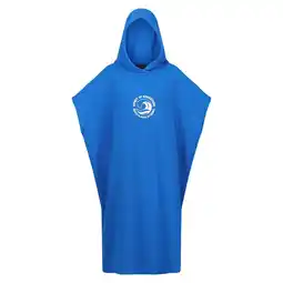 Decathlon Tidal Wave Badhanddoek met capuchon voor volwassenen (Oxford Blauw) aanbieding