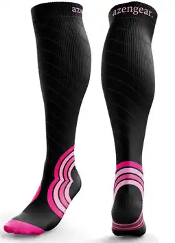 Decathlon Compressiekousen voor dames en heren (20-30 mmHg klasse 2) (roze, SM) aanbieding