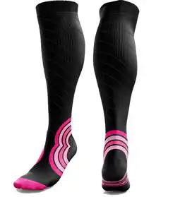 Decathlon Compressiekousen voor dames en heren (20-30 mmHg klasse 2) (roze, SM) aanbieding