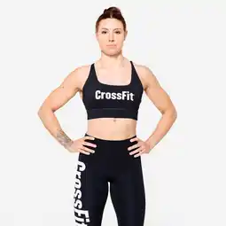 Decathlon Sportbeha voor crossfit gemiddelde ondersteuning zwart aanbieding
