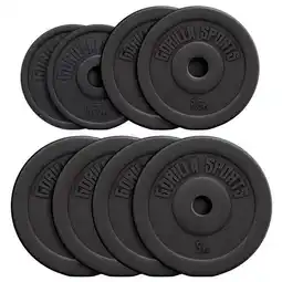 Decathlon Halterschijven Set - Bundel 4 x 7,5 kg - Kunststof - 30 mm aanbieding