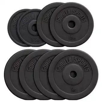 Decathlon Halterschijven Set - Bundel 4 x 7,5 kg - Kunststof - 30 mm aanbieding