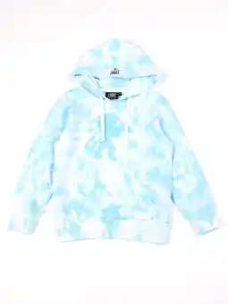 Decathlon Leone Tie Dye non-sweatshirt pull-on sweatshirt met capuchon voor kinderen aanbieding
