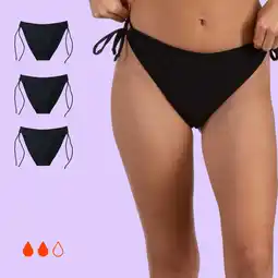 Decathlon Set 3 Menstruatie bikini Brazilian tieners Moderate Flow aanbieding