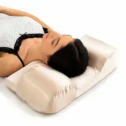 Decathlon Anti-rimpel nekkussen met satijnen hoes aanbieding