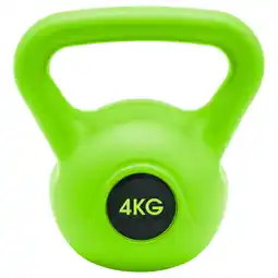 Decathlon Kettlebell 4kg voor thuisfitness voor volwassenen - Groen aanbieding