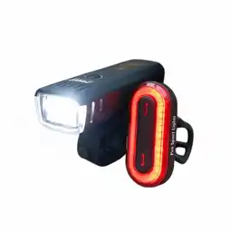 Decathlon Fietsverlichting Set USB Oplaadbaar 450 en 100 Lumen Koplamp Fiets Achterlicht aanbieding
