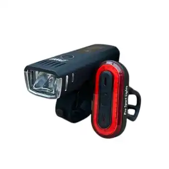 Decathlon Fietsverlichting Set USB Oplaadbaar 450 en 100 Lumen Koplamp Fiets Achterlicht aanbieding