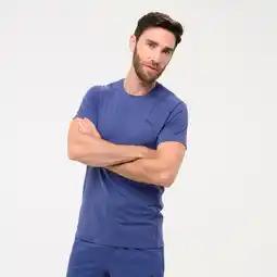 Decathlon Heren-T-shirt active blauw aanbieding