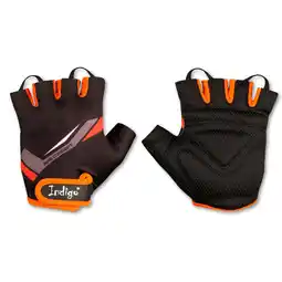 Decathlon Kinderfietshandschoenen CONCEPT INDIGO Zwart-Oranje aanbieding