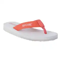 Decathlon Dames Catarina teenslippers (Wit/Schelp Roze) aanbieding