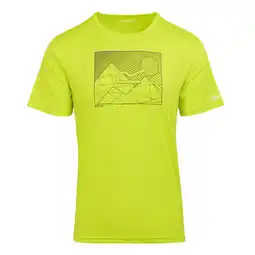 Decathlon Heren Fingal VIII Geometrisch Tshirt (Citron Lime) aanbieding