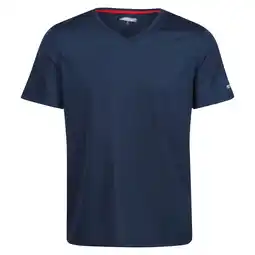 Decathlon Heren Fingal V Hals Tshirt (Maanlicht Denim) aanbieding