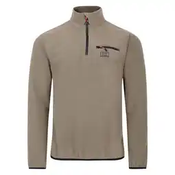Decathlon Heren Affinity Zip Neck Fleece Top (Klei) aanbieding