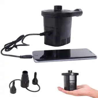 Decathlon Bo-Camp Elektrische pomp Oplaadbaar USB 250 ltr/min aanbieding