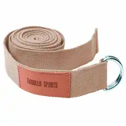 Decathlon Yoga riem - 260 x 3,8 cm - Katoen - Gesp - Bruin aanbieding