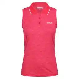 Decathlon Dames Tima II Mouwloos Poloshirt (Roze toverdrank/Flamingo Roze) aanbieding