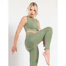 Decathlon Sportbeha voor yoga dames GROEN aanbieding