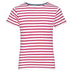 Decathlon Kinderen/Kinderen Miles Ronde Hals TShirt (Wit/rood) aanbieding