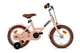 Decathlon Nogan Dutchy Kinderfiets - 14 Inch - Mat Roze - Inclusief Zijwielen aanbieding