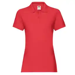 Decathlon Dames Premium Poloshirt (Rood) aanbieding