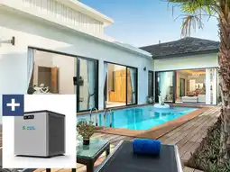 Decathlon Houten zwembad rechthoekig Aruba- 500 x 300 x 124 cm + Mini warmtepomp 3,5 kW aanbieding