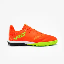 Decathlon KINDERVOETBALSCHOENEN VIRALTO II LEER TF ORANJE aanbieding