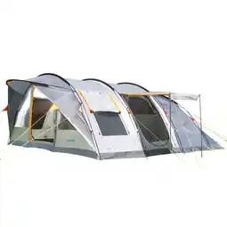 Decathlon Tunneltent Egersund 7 XL Sleeper Protect - 7 pers - donkere slaapcabine aanbieding
