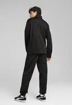 Decathlon Poly-trainingspak met biezen voor heren PUMA Black aanbieding