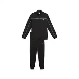 Decathlon Poly-trainingspak met biezen voor heren PUMA Black aanbieding