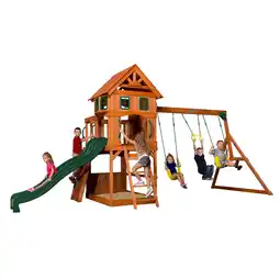 Decathlon Discovery Atlantic Speeltoren (incl. schommels), Houten aanbieding
