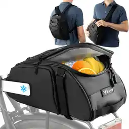 Decathlon Waterdichte bagagedrager met rugzak- en koelfunctie - Trunk Bag 10 L aanbieding