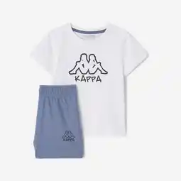 Decathlon Peutersetje T-shirt en short met dessin wit en grijs aanbieding