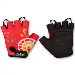 Decathlon Kinderfietshandschoenen ESFERAS INDIGO Rood aanbieding