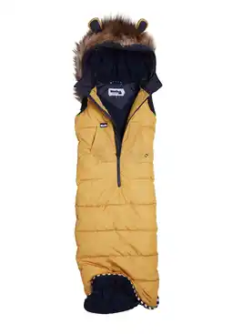 Decathlon Slaapzak vest LIODO Löwe bruin ademend opslagfunctie waterdicht aanbieding