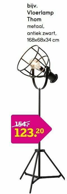 Leen Bakker Vloerlamp thom aanbieding