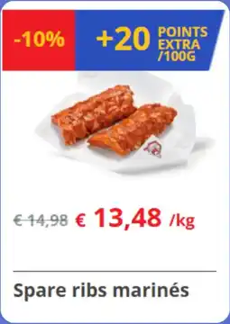 Renmans Spare ribs marinés aanbieding