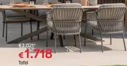 BE-Okay Tafel aanbieding