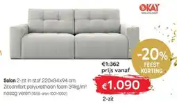 BE-Okay Salon 2 zit aanbieding