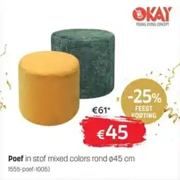 BE-Okay Poef aanbieding