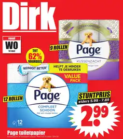 Dirk Page toiletpapier aanbieding