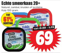 Dirk Echte smeerkaas 20+ aanbieding