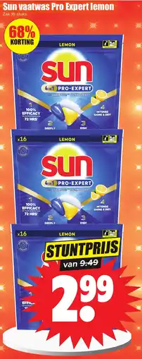 Dirk Sun vaatwas Pro Expert lemon aanbieding