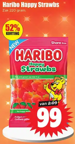 Dirk Haribo Happy Strawbs aanbieding