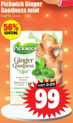 Dirk Pickwick Ginger Goodness mint aanbieding