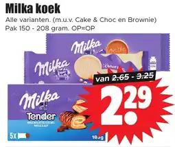 Dirk Milka koek aanbieding