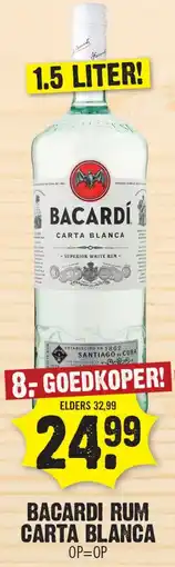Dirk Bacardi rum carta blanca aanbieding