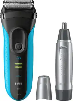 Coolblue Braun 3040 Wet & Dry + Braun EN10 Tondeuse à Nez aanbieding