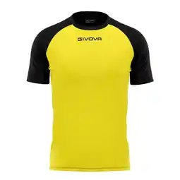 Decathlon Givova Capo Sport T-shirt Geel/Zwart 2XL - Ademend & Licht aanbieding